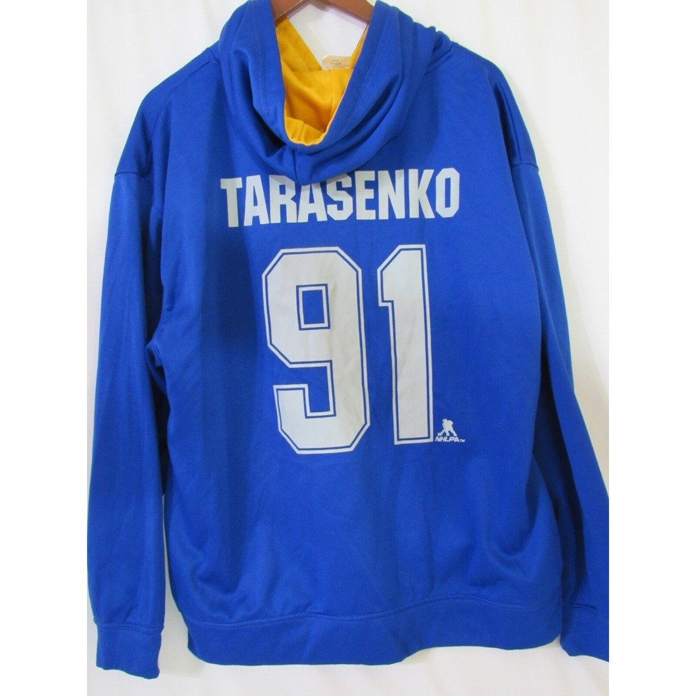 Pro Edge Tarasenko #91‎ St. Louis Blues Blue Pullover Hoodie NHL Jersey Sz XL
